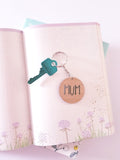 Mum Mini Wood Keyring - Little Birdy Finds