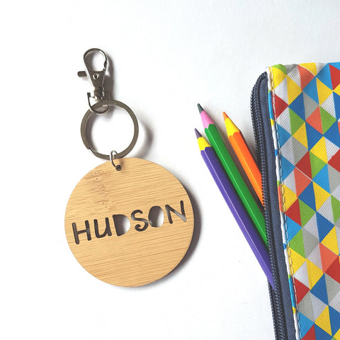 Bag Tag / Keyring Hudson/Scarlett Font - Little Birdy Finds