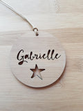 Personalised  Christmas Decoration / Ornament LITTLE STAR DESIGN - Little Birdy Finds